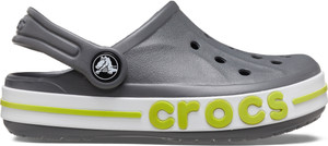 CROCS Boys & Girls Sling Back Clogs (Gray) - Image 6