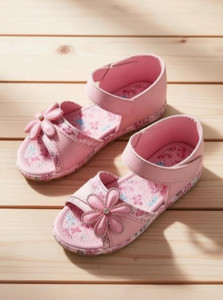 HAPPU COLLECTION Girls Velcro Strappy Sandals