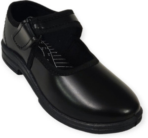 Coolz Girls Velcro School Ballerinas