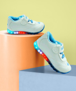 Hooh Boys & Girls Velcro Running Shoes