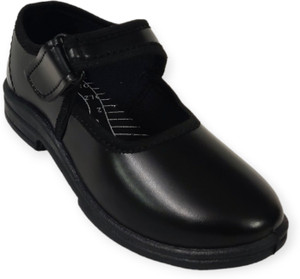 Coolz Girls Velcro School Ballerinas