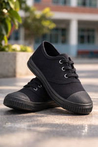 FEETLEX Kung Fu Panda Boys Lace School Shoes