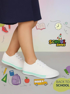 Firstcliq Boys & Girls Lace School Shoes