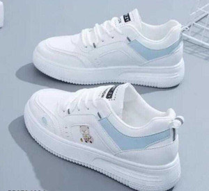 Avose Girls Lace Sneakers White - Image 4