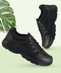 action Boys & Girls Lace School Shoes