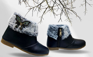 HAPPU COLLECTION Girls Zip Casual Boots