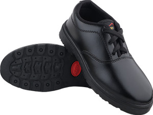 Carbon Boys & Girls Lace School Shoes