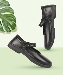 Monex Girls Buckle Ballerinas