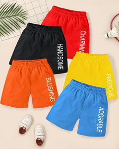 HUXX Short For Boys & Girls Casual Solid Pure Cotton