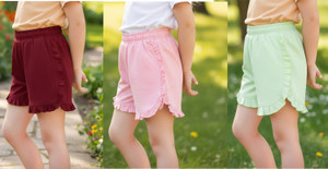 FABROYZ Short For Girls Casual Solid Pure Cotton