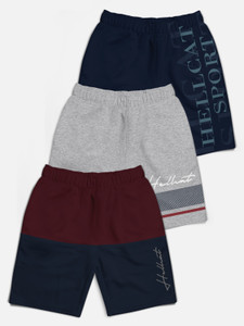 Hellcat Short For Boys Casual Colorblock Cotton Blend