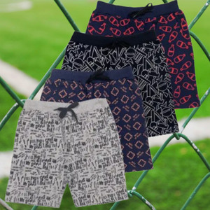 SHOHETH Short For Boys Casual Printed Cotton Blend