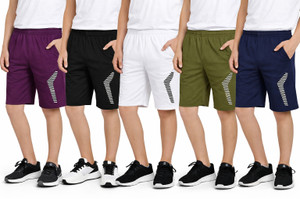 CUTE TREND Short For Girls Casual Self Design Pure Cotton