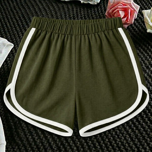 Panda Bear Short For Girls Casual Solid Cotton Blend