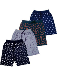WINSO Short For Boys Casual Solid, Geometric Print, Printed Pure Cotton