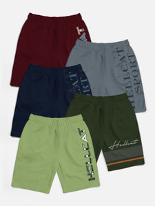 Hellcat Short For Boys Casual Printed Cotton Blend