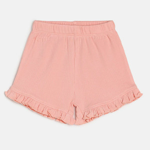 MINI KLUB Short For Baby Girls Casual Solid Cotton Blend
