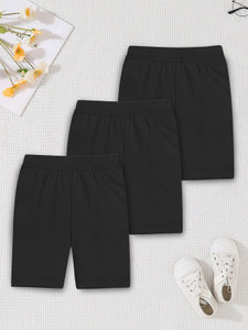 Trampoline Short For Girls Sports Solid Cotton Lycra