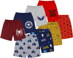 fasla Short For Boys Casual Printed Cotton Blend