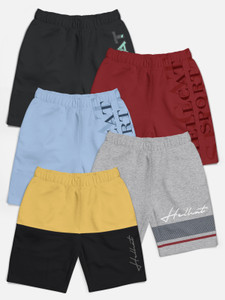 Hellcat Short For Boys Casual Printed Cotton Blend