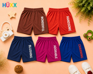 HUXX Short For Boys & Girls Casual Printed Pure Cotton
