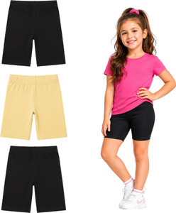 Joe & Joe Short For Girls Sports Solid Pure Cotton