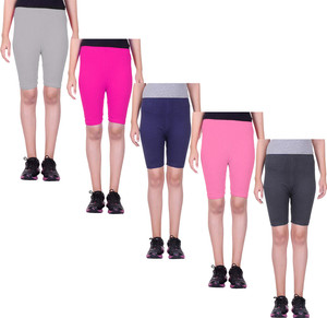 Eazy Trendz Short For Girls Casual Solid Cotton Lycra