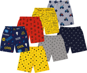 fasla Short For Boys Casual Printed Cotton Blend