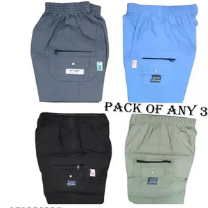 ONBUFF Short For Boys Casual Solid Cotton Blend