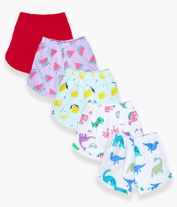 YUV Short For Baby Girls Casual Printed Cotton Jersey