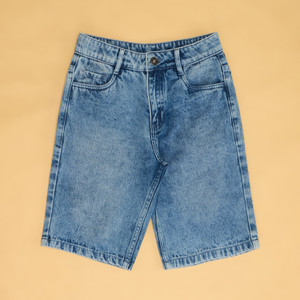 Pantaloons Junior Short For Boys Casual Solid Cotton Blend