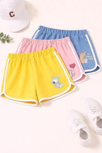 HouseOfCommon Short For Baby Girls Casual Graphic Print Pure Cotton