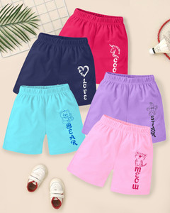Kuchipoo Short For Girls Casual Printed Cotton Blend