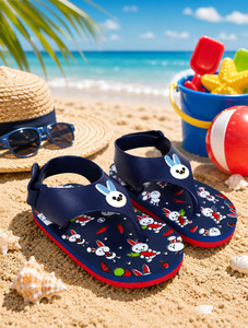 Tiny Tiger Boys & Girls Velcro & Strap Slipper Flip Flop