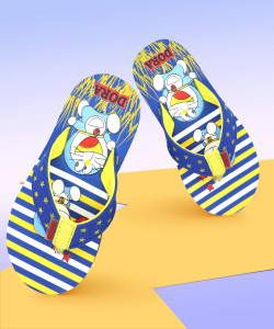ARAVON Doraemon Boys & Girls Slip On Slipper Flip Flop