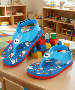 Tiny Tiger Looney Toons Boys & Girls Velcro Slipper Flip Flop