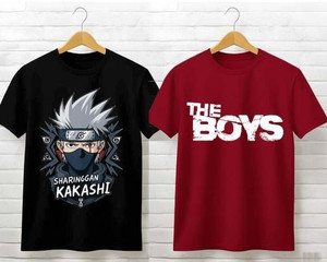 The Hunsun Boys Typography, Printed Polyester Regular T Shirt