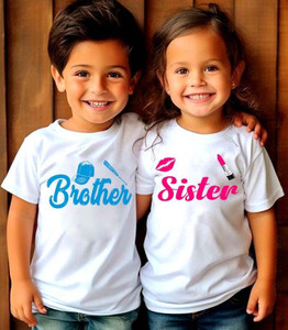 MAVAIGA Boys & Girls Typography Polyester Regular T Shirt