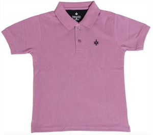 NeuVin Boys Solid Cotton Blend Regular T Shirt