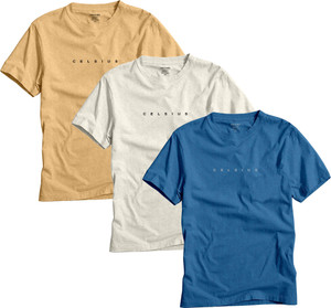 CELSIUS Typography Men Round Neck Multicolor T-Shirt