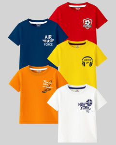 Kuchipoo Boys Printed Cotton Blend Regular T Shirt
