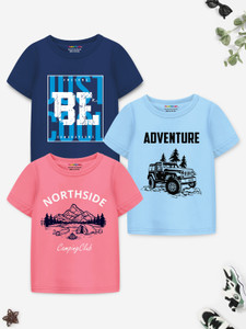 ट्रेंपोलीन लड़के Graphic Print Cotton Blend Regular टी शर्ट