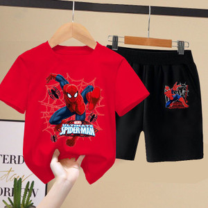 Kidzzycool Boys Typography, Printed Pure Cotton Regular T Shirt