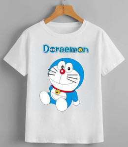 MAADHAV FASHIONS Boys & Girls Typography, Cartoon, Printed, Graphic Print Polyester Regular T Shirt