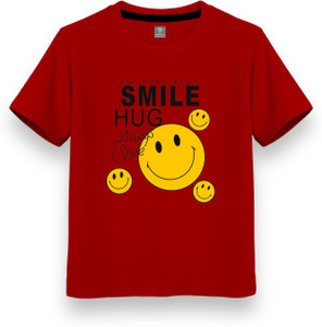 NI Fashion Boys & Girls Printed Cotton Blend Regular T Shirt