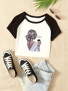 VATSALAYA Girls Casual Cotton Blend Crop Top
