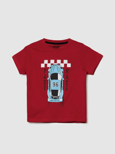 MAX Boys Printed Pure Cotton Regular T Shirt