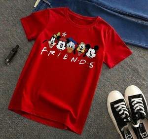 Avictor Boys & Girls Printed Pure Cotton Regular T Shirt