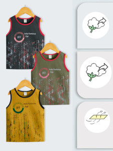 INDIA FASHION FAB Boys Printed Pure Cotton Regular T Shirt