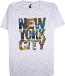 V-MART Boys Typography Pure Cotton Regular T Shirt